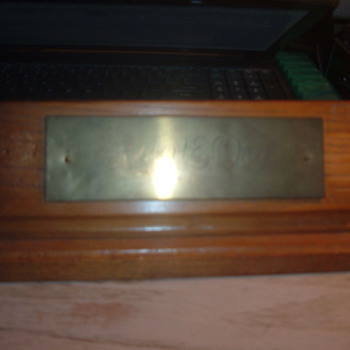 'Trench Art' Desk name plate  - Military and Wartime