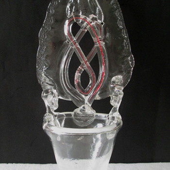 c1775 Rare Riedel Glass Holy Water Stoup - Font. - Art Glass