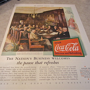 Older 1931 Coca Cola Ad from The Saturday Evening Post