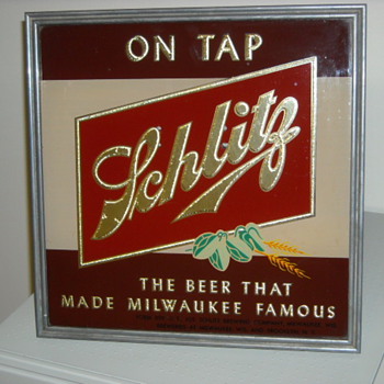 Schlitz Sign - Breweriana