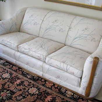 40s or 50s couch and chair - Furniture