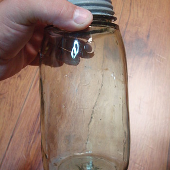 Light green Mason Jar with AX??????? 