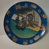 Oriental Scene Decorative Plate Gilded