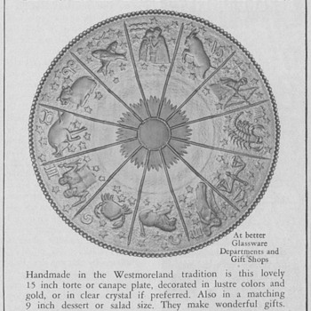 1950 Westmoreland Glass Advertisement