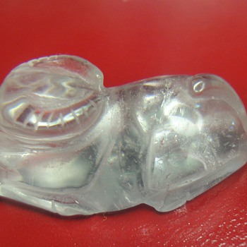 Rare excavated Quarz Rock Crystal Buffalo Cow 