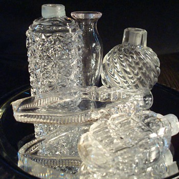 Group of Late 19th Century Perfume Bottles and Stoppers
