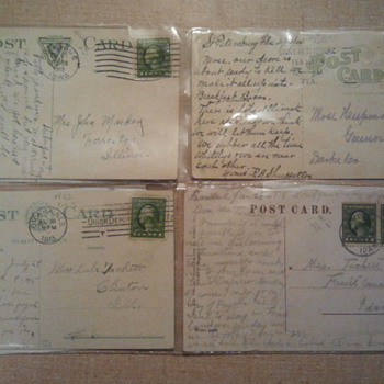 Lot 3- Early 20th century post stamps & Post cards