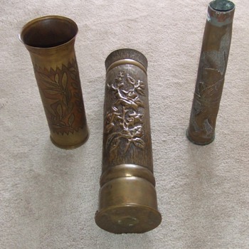 Trench Art through the years:  Artillery Shells - Military and Wartime