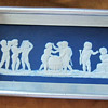 Framed Wedgwood Blue & White Jasperware Plaque