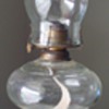 Clear Glass Oil Lamp ~ Unidentified