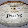 Super Bowl I team signed football