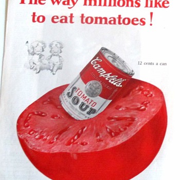 CAMPBELL SOUP ADVERTISEMENTS FROM THE 20'S TO THE 50'S. - Advertising