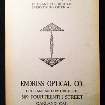 Optician Trade Card - Accessories
