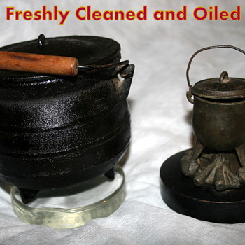 My 2 Valued Witch's Cauldron and Cauldron Match Holder - Kitchen