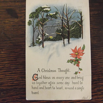 A GD&D series 5059 christmas card from 1914 - Christmas