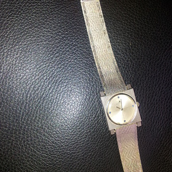 Jaeger le Coultre gold watch and wrist band