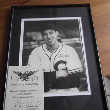 Bob Fellar Autographed Photo With C.O.A