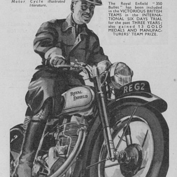 1950 - Royal Enfield Motorcycle Advertisement