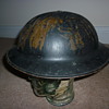 Re issued British WWI steel helmet