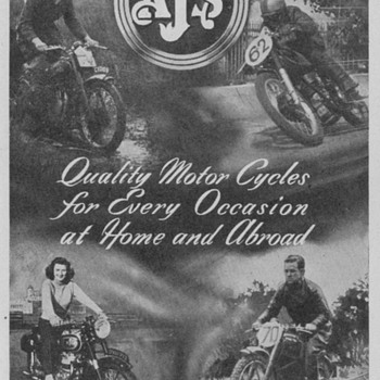 1950 A.J.S. Motorcycles Advertisement