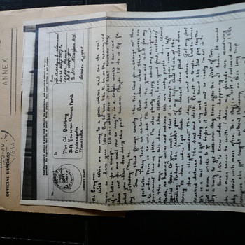 More of Adelyn's letters - Military and Wartime