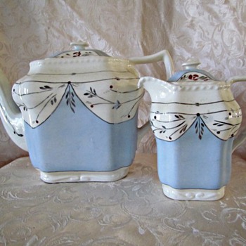 Cumbow Tea Pot and Creamer - China and Dinnerware