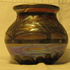Signed "Alvin 892/358" Silver Overlay Mini Vase