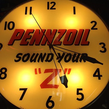 pennzoil 20" pam clock