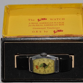 "SMITTY" Wristwatch by New Haven Clock, Circa 1932/35 - Wristwatches
