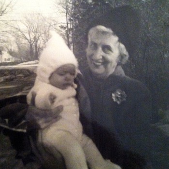 Aunt Nellie & her little "Sunny" (me) - 1965 - Photographs