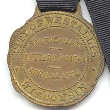 West Allis Wisconsin Error Watch Fob - Pocket Watches