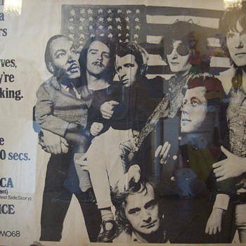 Poster of The Nice (rock band 60's) with images of Kennedys and Martin Luther King - Posters and Prints