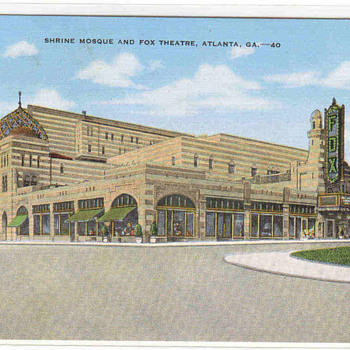 "The Fox Theater"- Atlanta Vintage Postcard