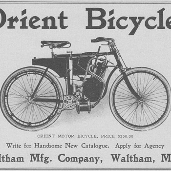 1902 Orient Motor Bicycles Advertisement
