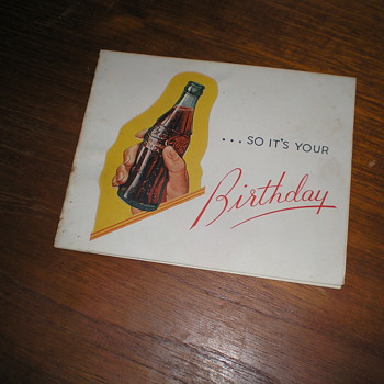 1950s Coca-Cola Birthday Card
