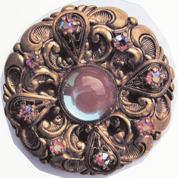 Saphiret Vintage Big Czech Brooch - Fine Jewelry