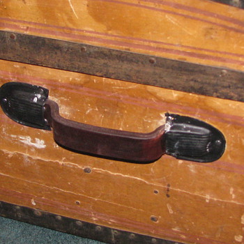 Additions to the Civil War era Embossed Jenny Lind Paper Trunk - Furniture