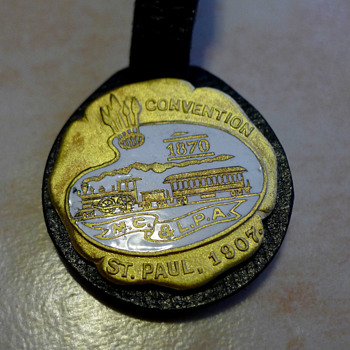 1907 Master Car & Locomotive Painters Assn Enamel Fob by Ball Chemical Co