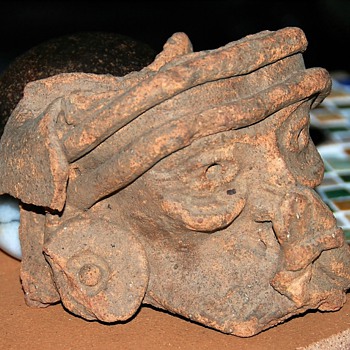 Mayan or ?? Mask? Piece of a censor? - Native American