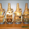 Complete Set Face's Of The World Wine Bottles