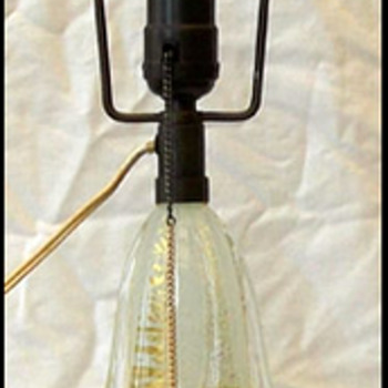 RARE BAROVIER PULEGOSO LAMP 1950 - Art Glass