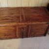 Unidentified Very Old Wood Trunk with Bearclaw Lock