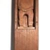 Folk Art Dead Man  Carved whimsy  Man in a Box collection Jim Linderman