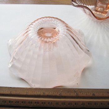 Pretty old glass candle holders - Art Glass