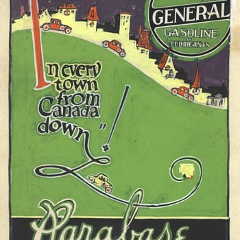 Original illustration painting  for General Gasoline