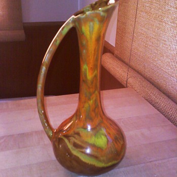 Vintage Pitcher Vase - Art Pottery
