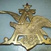 Brass Anheuser Busch A & Eagle