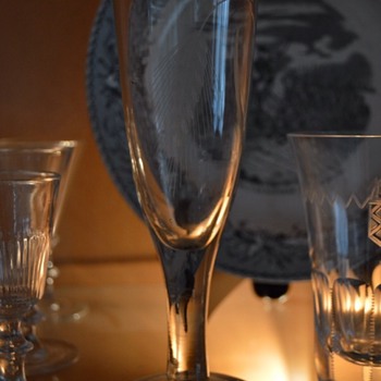 Old drinking glasses - Art Glass