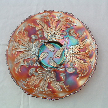 9 inch Fenton Thistle plate 