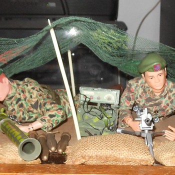 GI Joe Green Beret Machine Gun Outpost Set 1966 - Toys